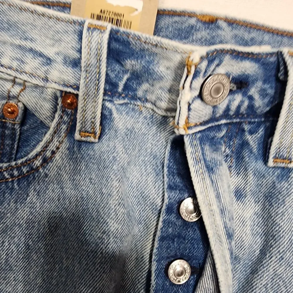 Levi's side slit skirt denim Waist 27'' length 38'' button flies